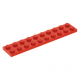 LEGO lapos elem 2x10, piros (3832)
